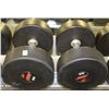 Image 1 : PAIR OF 55LB DUMBBELLS