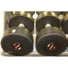 Image 1 : PAIR OF 60LB DUMBBELLS