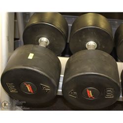 PAIR OF 100LB DUMBBELLS