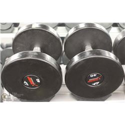 PAIR  OF 65LB DUMBBELLS