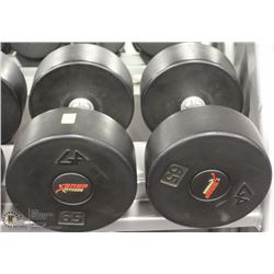 PAIR  OF 70LB DUMBBELLS