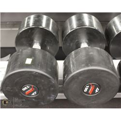 PAIR  OF 120LB DUMBBELLS