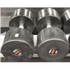 Image 1 : PAIR  OF 120LB DUMBBELLS