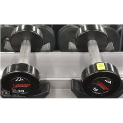 PAIR OF 10LB DUMBBELLS