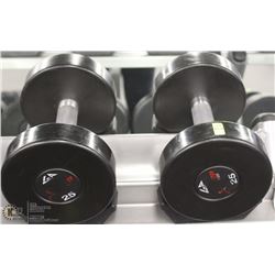 PAIR OF 25LB DUMBBELLS
