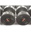 Image 1 : PAIR OF 55LB DUMBBELLS