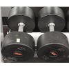 Image 1 : PAIR OF 80LB DUMBBELLS