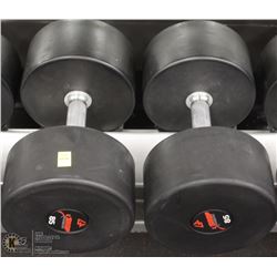 PAIR OF 85LB DUMBBELLS