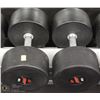 Image 1 : PAIR OF 85LB DUMBBELLS