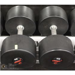 PAIR OF 90LB DUMBBELLS