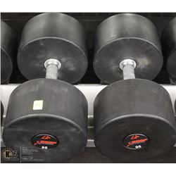 PAIR OF 95LB DUMBBELLS