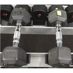 PAIR OF 10LB DUMBBELLS