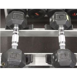 PAIR OF 15LB DUMBBELLS