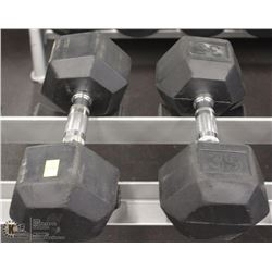PAIR OF 35LB DUMBBELLS