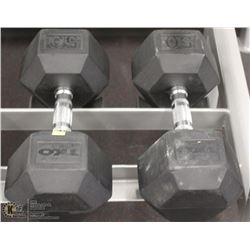 PAIR OF 50LB DUMBBELLS