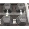 Image 1 : PAIR OF 50LB DUMBBELLS