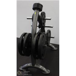 MATRIX WEIGHT RACK WITH 235LBS OF WEIGHTS INCLUDED