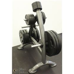 MATRIX WEIGHT RACK WITH 350LBS OF WEIGHTS INCLUDED