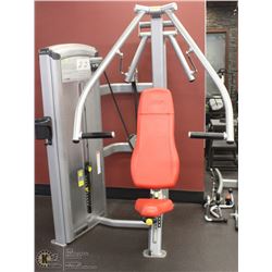CYBEX VR3 CHEST PRESS MACHINE, 230LBS OF INTERNAL WEIGHTS
