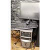 Image 1 : DESKTOP COMPUTER WITH MONITOR, KEYBOARD &