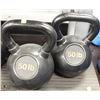 Image 1 : PAIR OF 50LB KETTLEBELLS
