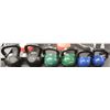 Image 1 : LOT OF 6 ASSORTED SIZED KETTLEBELLS