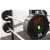 Image 1 : STRAIGHT BAR WITH 80LBS OF  WEIGHTS