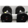 Image 1 : PAIR OF 25LB DUMBBELLS