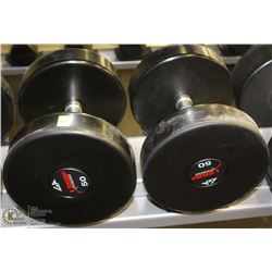 PAIR OF 50LB DUMBBELLS