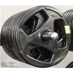 LOT OF TEN 2.5LB FREE WEIGHTS