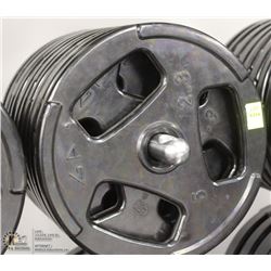 LOT OF TEN 5LB FREE WEIGHTS