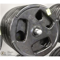 LOT OF TEN 5LB FREE WEIGHTS