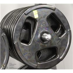 LOT OF TEN 5LB FREE WEIGHTS