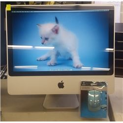 20" APPLE IMAC W/ OSX EL CAPITAN INSTALLED