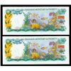 Image 2 : Bahamas, $1, 1968, Unc pair.