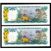 Image 2 : Bahamas, $1 1974, 2 consecutive numbers, Unc