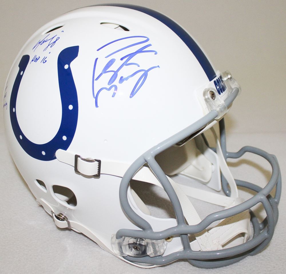 Peyton Manning Marvin Harrison Signed Colts Full-Size ...