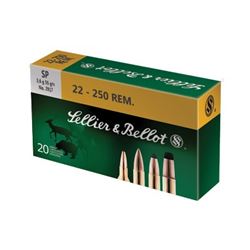 S& B 22-250 55GR SP - 200 Rounds
