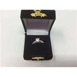 Cubic Zirconia Sterling Silver Ladies' Ring