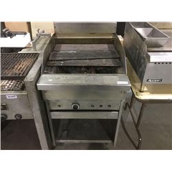 Stainless Gas 24: Char Broiler with stand