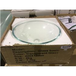 Glass Basin Sink