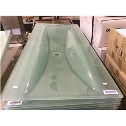 NEW Glass Basin 49"x22" Rectangle Vanity Sink