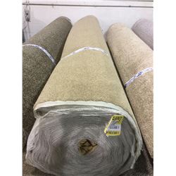 NEW 100% Nylon Plush pile Residential Carpet BEIGE (sold by the square yard), buyer must take all ya