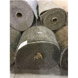 NEW 100% Nylon Plush Trackless Residential Carpet MEDIUM GREY/BROWN COLOR #201 (sold by the square y