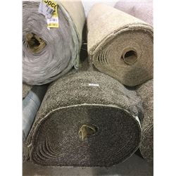 NEW 100% Nylon Plush Trackless Residential Carpet MEDIUM GREY/BROWN COLOR #201 (sold by the square y