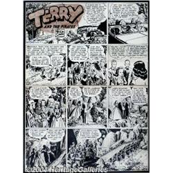Milton Caniff - Terry and the Pirates Sunday Comic Strip Original Art, dated 7-16-39 (Chicago Tribun