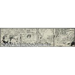 Al Capp - Li'l Abner Daily Comic Strip Original Art (undated).