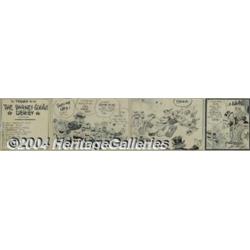 Billy DeBeck - Barney Google Daily Comic Strip Original Art, dated 2-20-?? (circa 1920s).