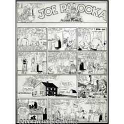 Ham Fisher Studio - Joe Palooka Sunday Comic Strip Original Art, dated 12-15-?? (McNaught Syndicate,