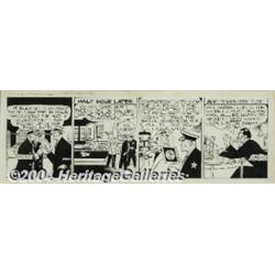 Chester Gould - Dick Tracy Daily Comic Strip Original Art, dated 8-5-49 (Chicago Tribune, 1949).